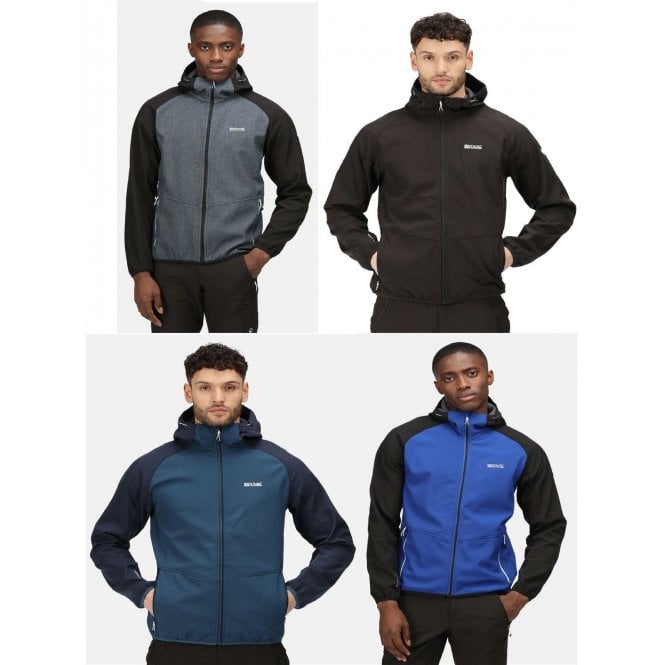 Regatta Mens Arec III Outdoor Hooded Softshell Jacket - Just £29.99! Shop now at Warwickshire Clothing.