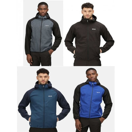 Regatta Mens Arec III Outdoor Hooded Softshell Jacket - Just £29.99! Shop now at Warwickshire Clothing.