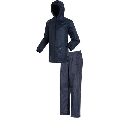 Regatta Kids Navy Stormbreak Jacket & Trousesr Waterproof Suit - Just £19.99! Shop now at Warwickshire Clothing.