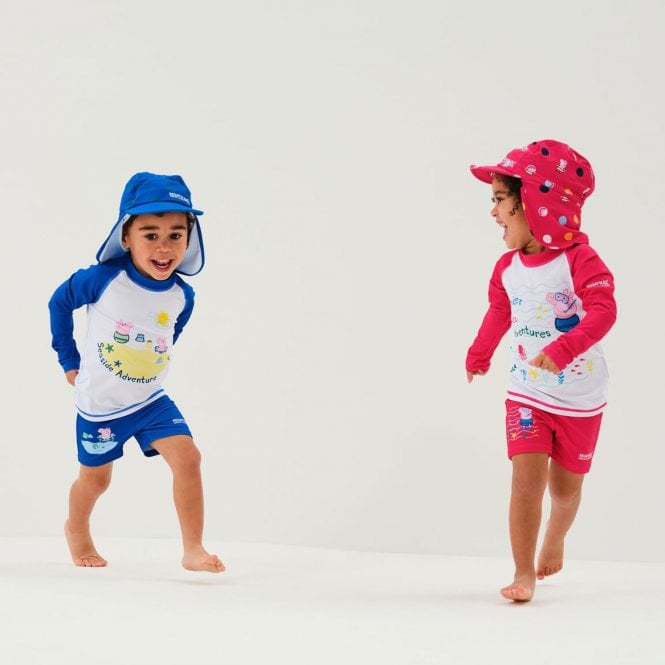 Regatta Kids Peppa Pig Long Sleeve Swimming Swimsuit Rash Suit Set - Just £9.99! Shop now at Warwickshire Clothing.