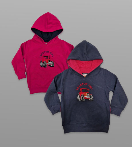 Hazy Blue Roxy Tractor Girl Hoodies - Just £12.99! Shop now at Warwickshire Clothing.
