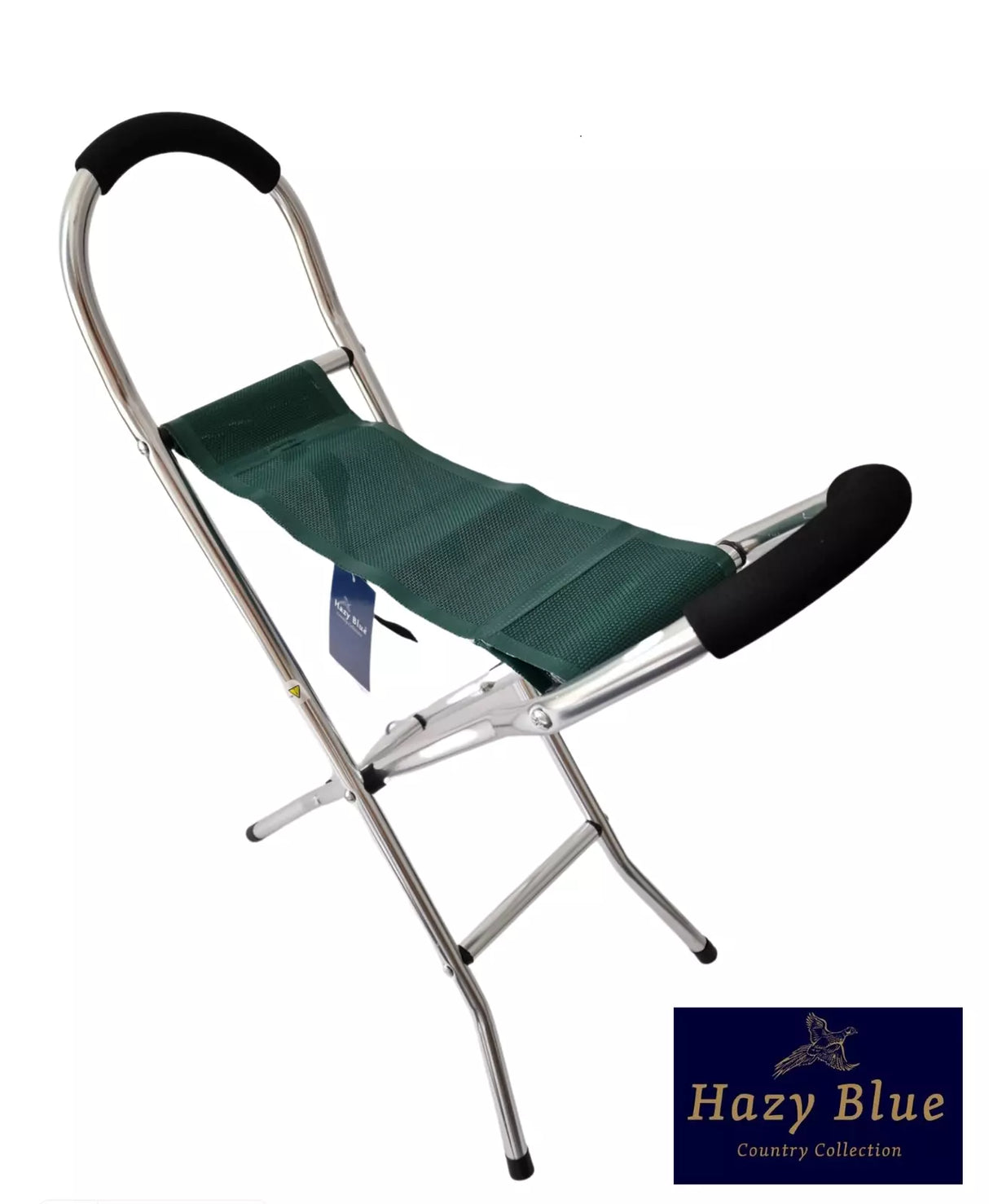 Hazy Blue Aluminium Pyramid Folding Stool - Just £22.99! Shop now at Warwickshire Clothing.