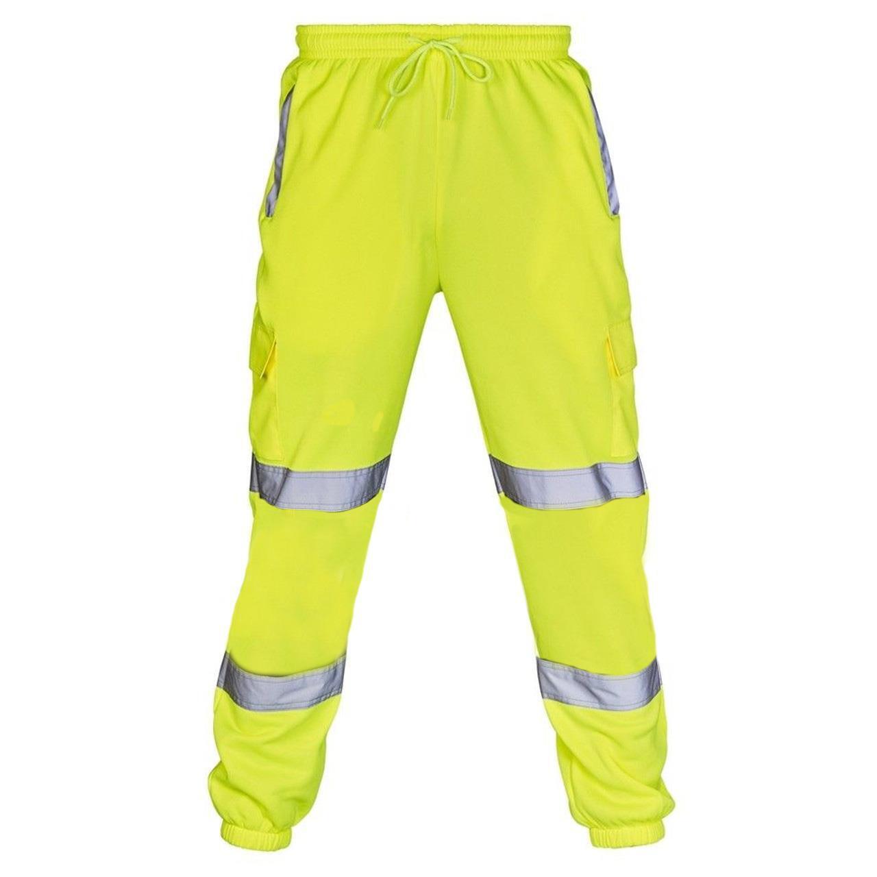 Mens Hi Vis Jogging Bottoms - Yellow - Just £17.99! Shop now at Warwickshire Clothing.