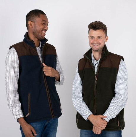 Hazy Blue Denton I Mens Fleece Gilet - Just £29.99! Shop now at Warwickshire Clothing.
