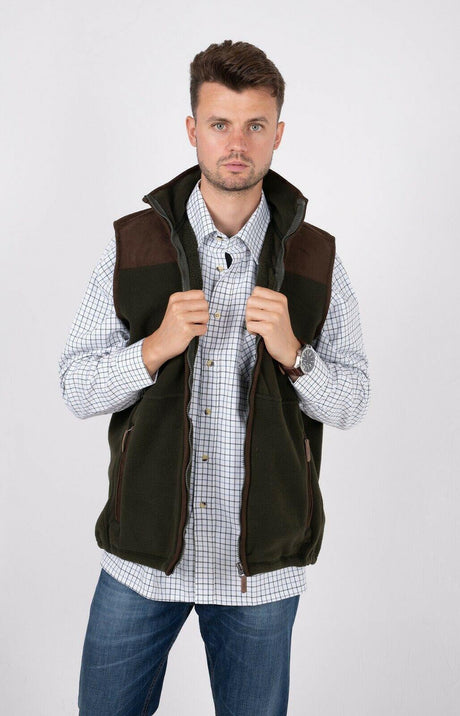 Hazy Blue Denton I Mens Fleece Gilet - Just £29.99! Shop now at Warwickshire Clothing.
