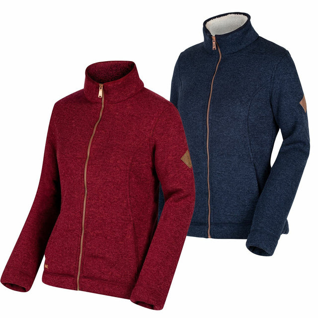 Regatta Womens Ladies Raneisha Knit Effect Bonded Fleece Jacket - Just £29.99! Shop now at Warwickshire Clothing.