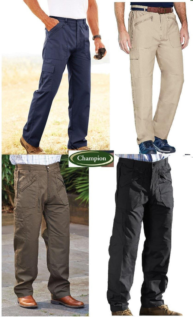 Champion Wenlock Mens Trousers Multi pocket - Just £19.99! Shop now at Warwickshire Clothing.