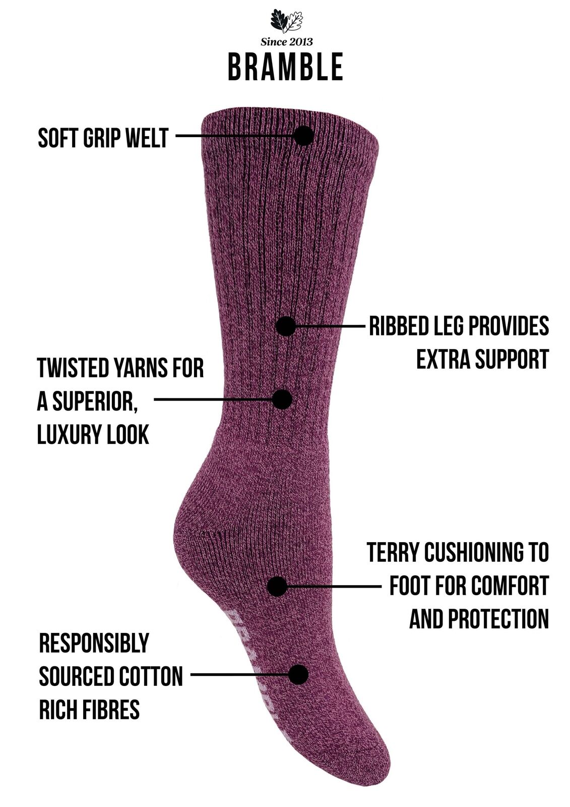 Bramble - Ladies All Terrain Socks | 3 Pairs - Just £11.99! Shop now at Warwickshire Clothing.