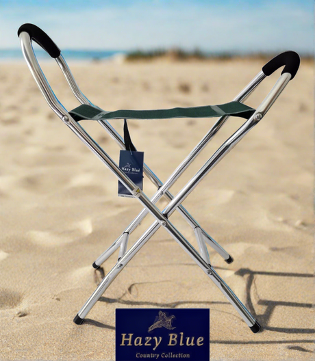 Hazy Blue Aluminium Pyramid Folding Stool - Just $22.99! Shop now at Warwickshire Clothing. Free Dellivery.