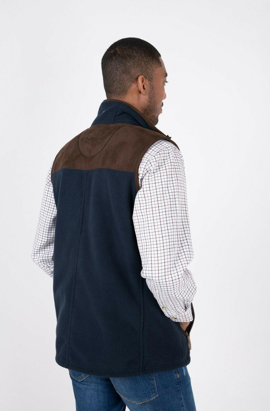 Hazy Blue Denton I Mens Fleece Gilet - Just £29.99! Shop now at Warwickshire Clothing.