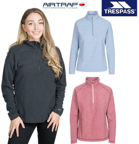 Trespass Womens Meadows Half Zip Fleece Jumper - Just £16.99! Shop now at Warwickshire Clothing.