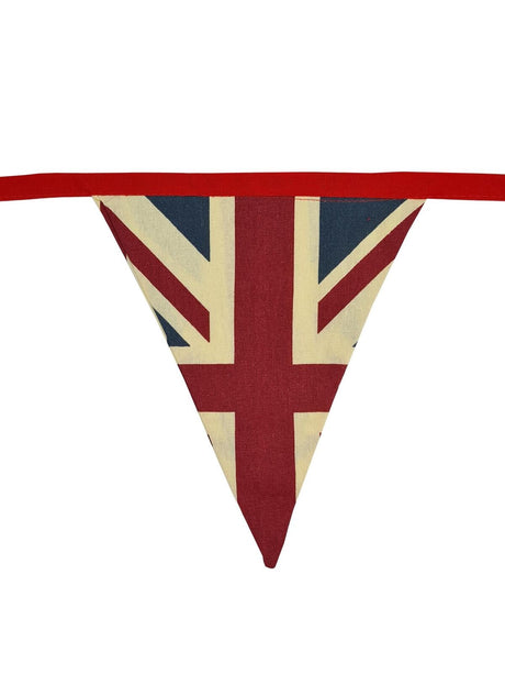 British Union Jack Vintage Flag Bunting - Perfect for Patriotic Decor! - Just $7.99! Shop now at Warwickshire Clothing. Free Dellivery.