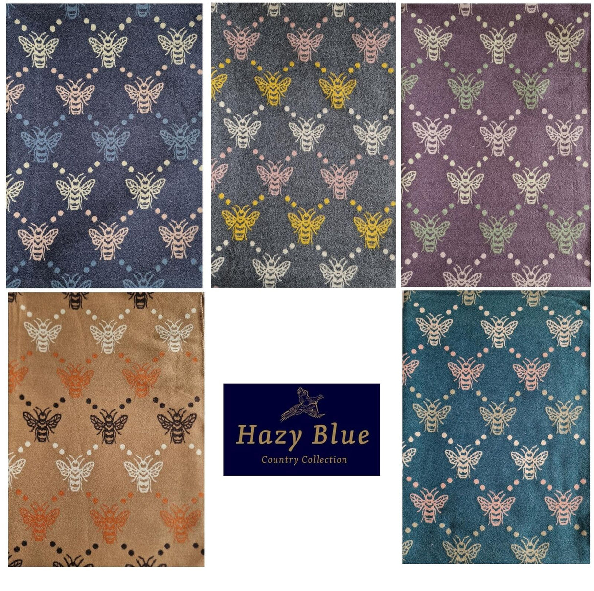 Hazy Blue Pashmina feel Luxury Ladies Womens Scarf - Bee - Just $13.99! Shop now at Warwickshire Clothing. Free Dellivery.