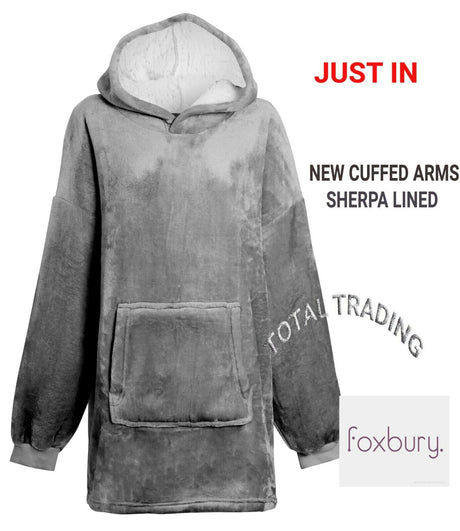 Foxburry - Snuggle in Style: Ladies Oversized Sherpa Blanket Hoodie - Just $19.99! Shop now at Warwickshire Clothing. Free Dellivery.
