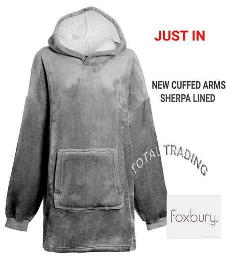 Foxburry - Snuggle in Style: Ladies Oversized Sherpa Blanket Hoodie - Just £19.99! Shop now at Warwickshire Clothing.