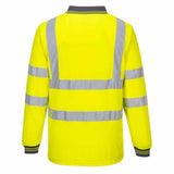 Aerotec Hi-Vis Long Sleeved Polo Shirt - Just $17.99! Shop now at Warwickshire Clothing. Free Dellivery.
