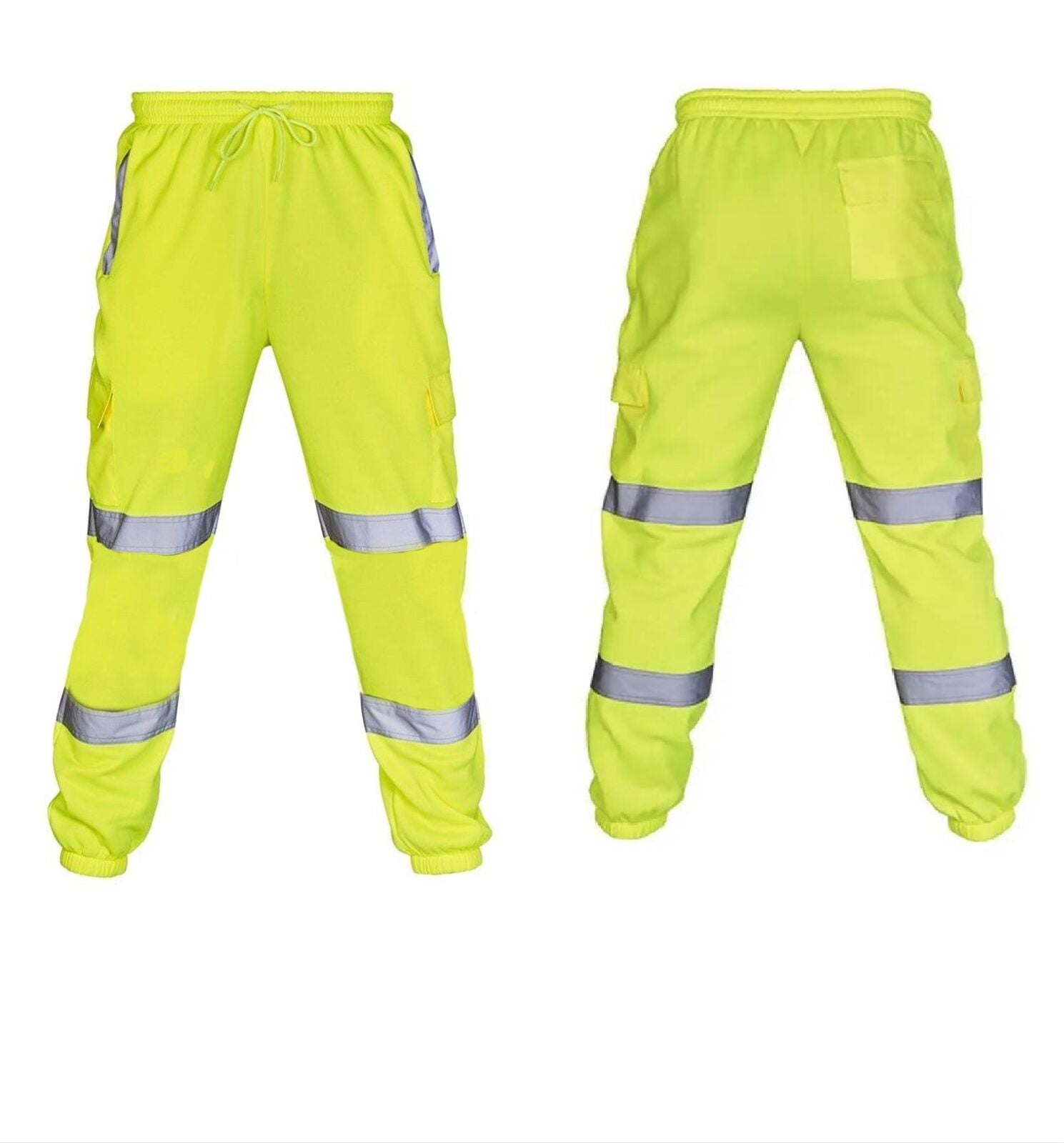 Mens Hi Vis Jogging Bottoms - Yellow - Just £17.99! Shop now at Warwickshire Clothing.