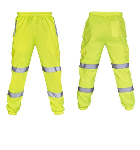 Mens Hi Vis Jogging Bottoms - Yellow - Just £17.99! Shop now at Warwickshire Clothing.