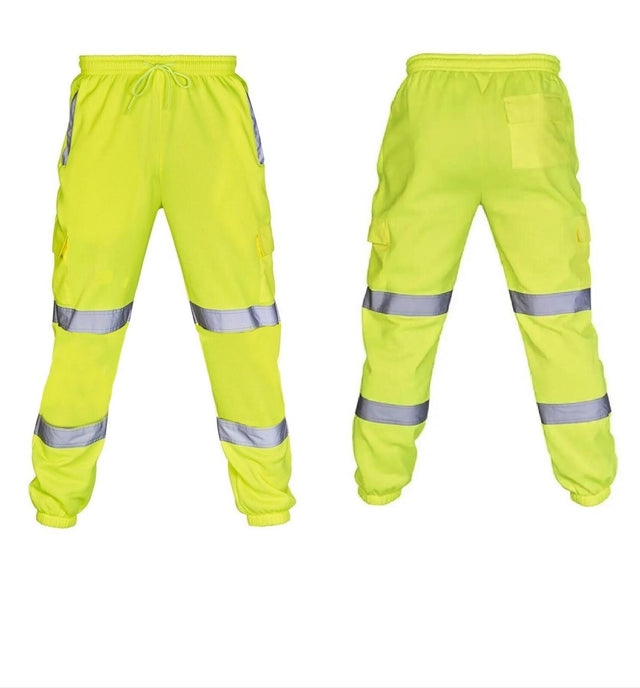 Mens Hi Vis Jogging Bottoms - Yellow - Just £17.99! Shop now at Warwickshire Clothing.