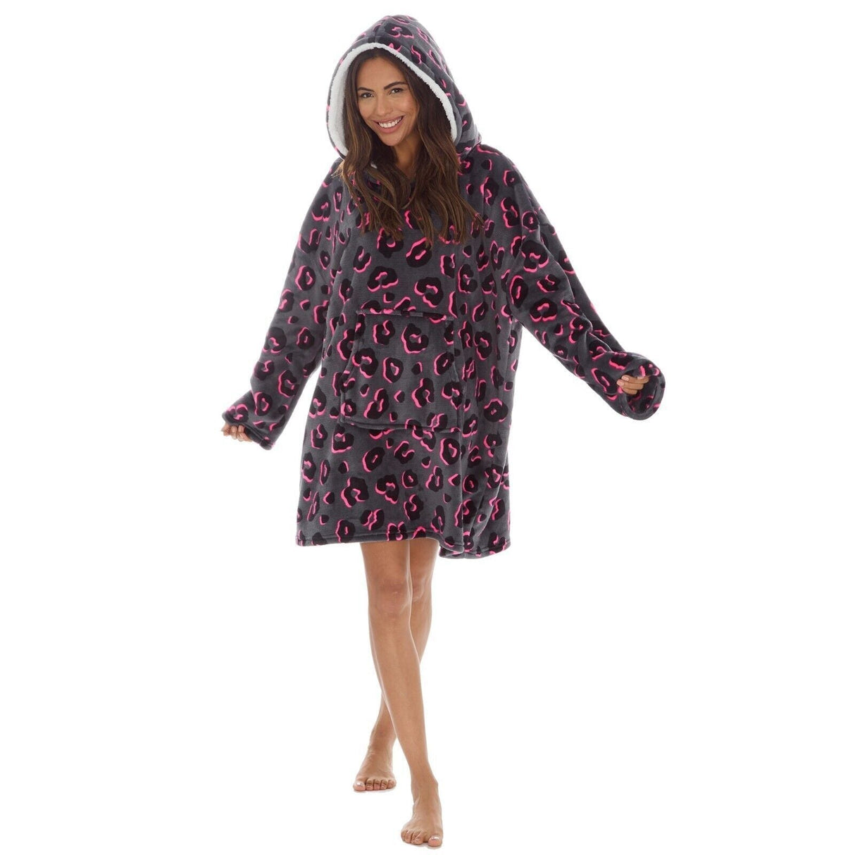 Ladies Oversized Huggable Hoodie Blanket with Big Hood - Just £18.99! Shop now at Warwickshire Clothing.