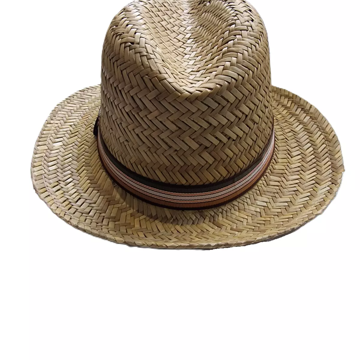 Tayberry Mens Trilby Hat Natural Straw Hat ONESIZE