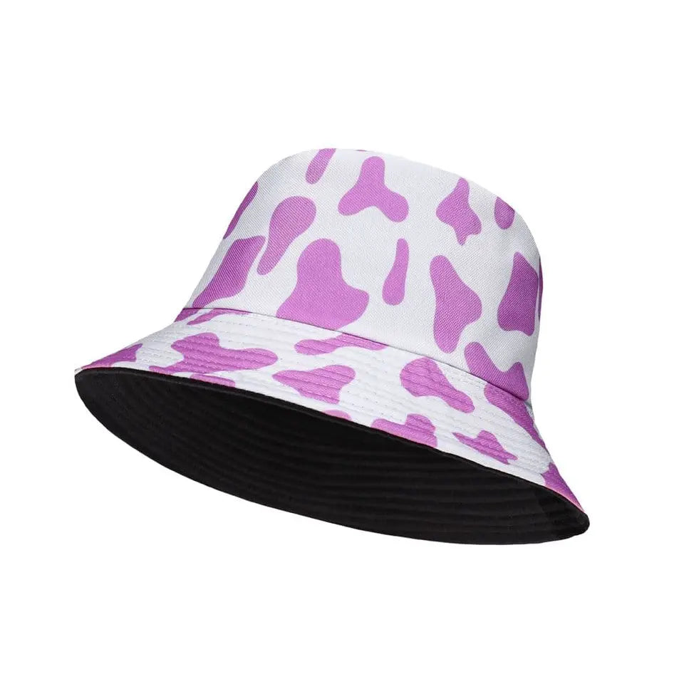 Unisex Cow Print Bucket Hat Reversible - Just £6.99! Shop now at Warwickshire Clothing.