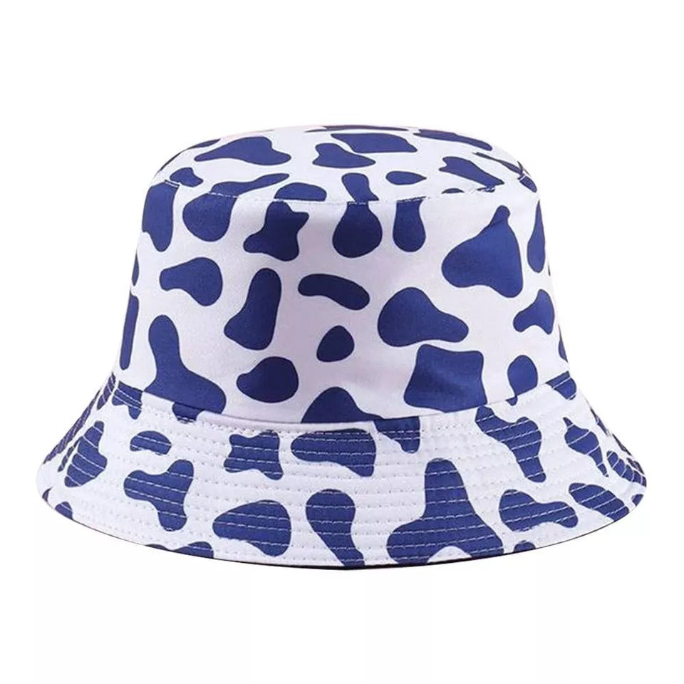 Unisex Cow Print Bucket Hat Reversible - Just £6.99! Shop now at Warwickshire Clothing.