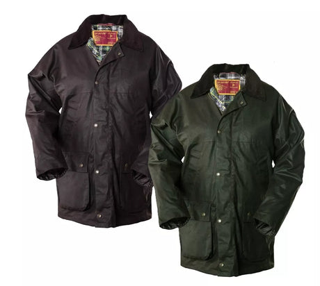 Country Classics Mens Wax Jacket - Made In UK - Just £43.95! Shop now at Warwickshire Clothing.
