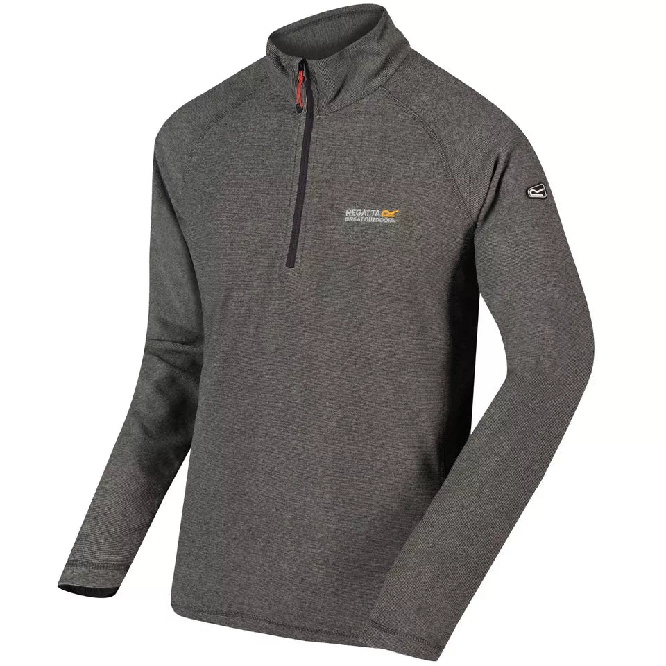 Regatta Montes Mens Half Zip Fleece Lightweight Jumper Pullover - Just £12.49! Shop now at Warwickshire Clothing.