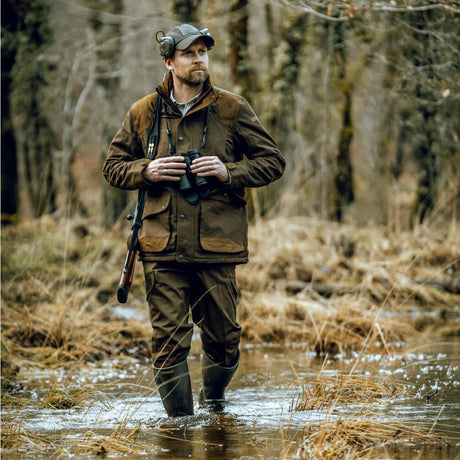 Percussion Sologne Mens Hunting Jacket - Khaki Green - Just $99.99! Shop now at Warwickshire Clothing. Free Dellivery.