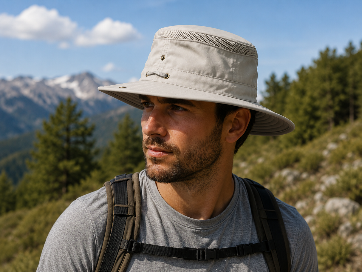 Waddington Wide Brim Water Repellent Travel Hat