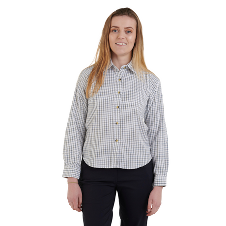Country Classics Womens Check Long Sleeve Shirts - Tattersall Blue - Just £16.99! Shop now at Warwickshire Clothing.