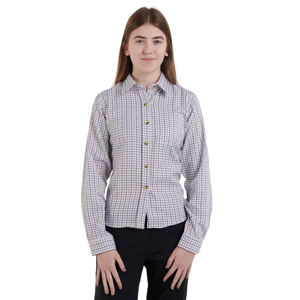 Country Classics Womens Check Long Sleeve Shirts - Tattersall Red - Just £16.99! Shop now at Warwickshire Clothing.