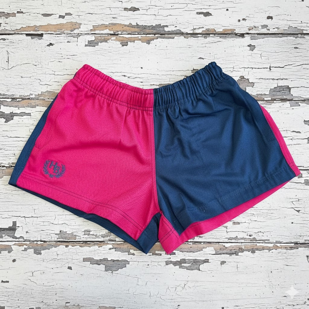 Hazy Blue Harper Colour Block Kids Shorts - Unisex Sports & Leisure