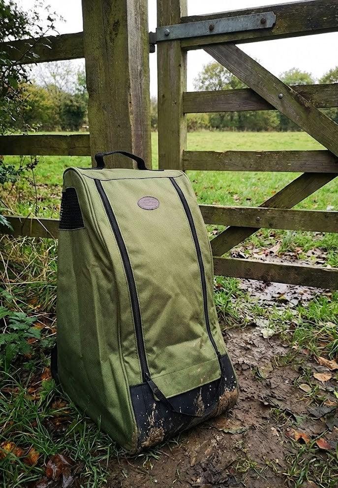 Country Estate Wellington Boot Carrier Travel Bag - Olive - One Size