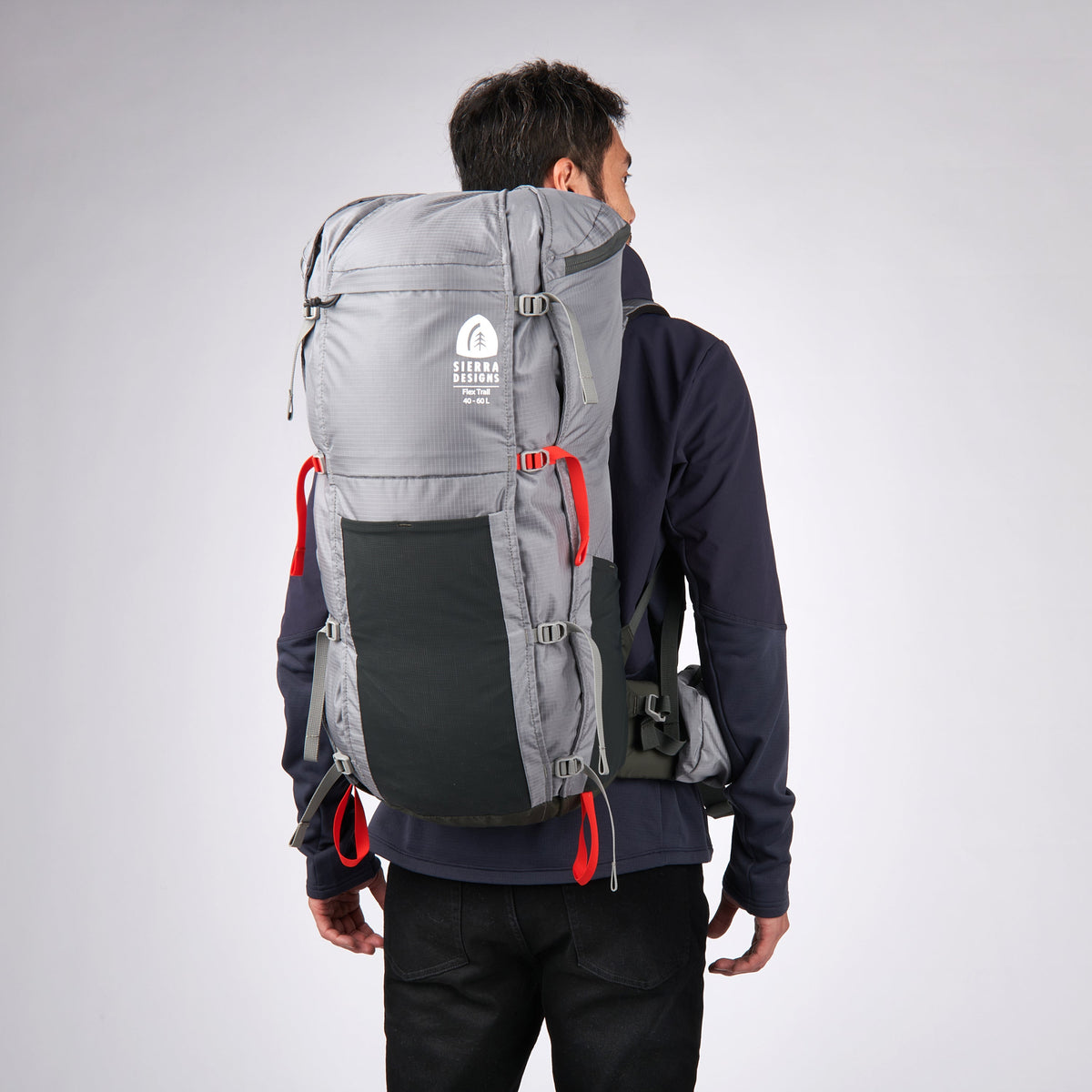 Sierra Designs Flex Trail 40L-60L Rucksack - Wild Dove/Peat