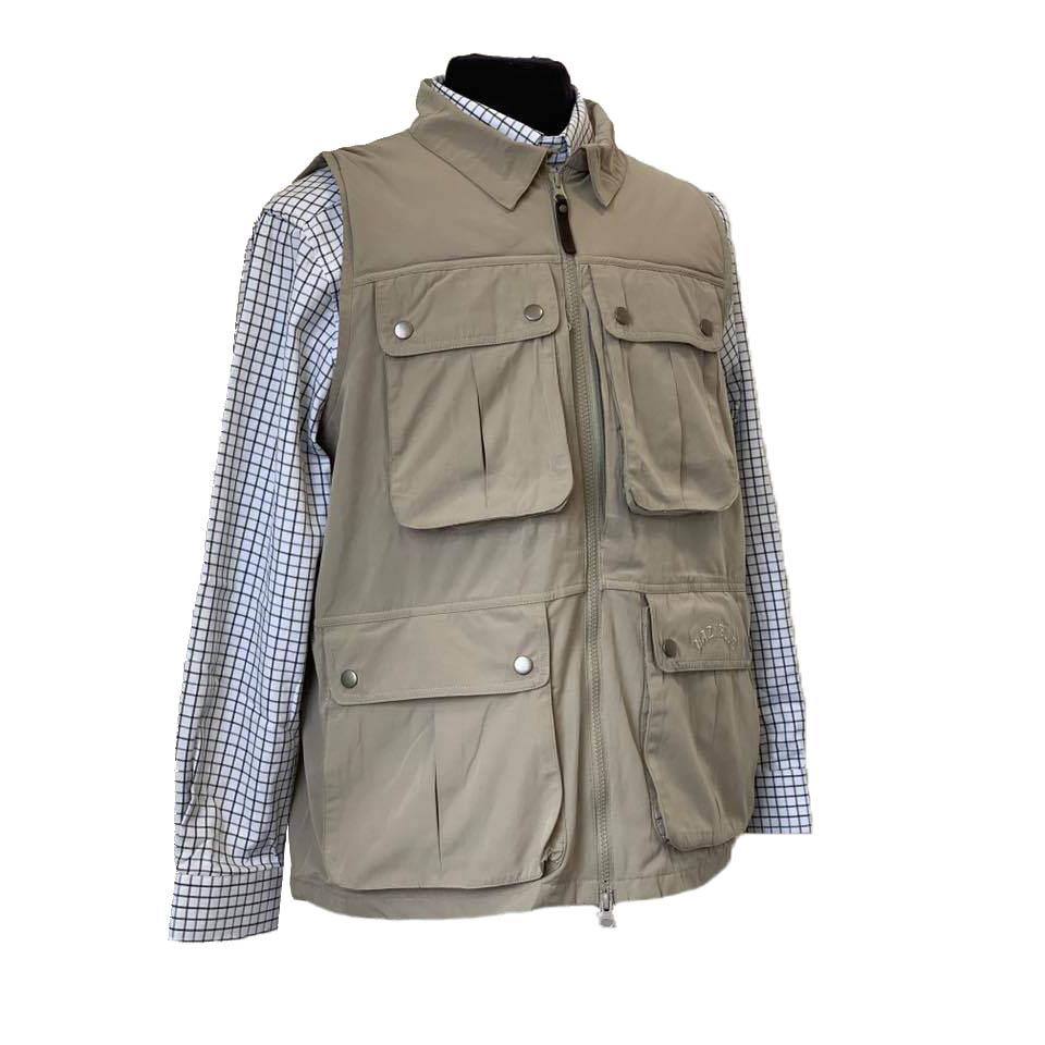 Hazy Blue Explorer Mens Bodywarmer Travel Waistcoat 13 Pockets Fishing Gilet - Just £29.99! Shop now at Warwickshire Clothing.