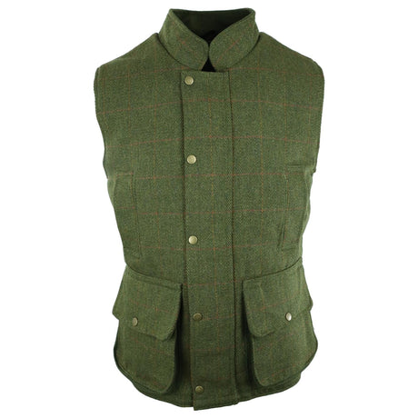 Hazy Blue Tweed Mens Bodywarmer Waistcoat - Just £69.99! Shop now at Warwickshire Clothing.