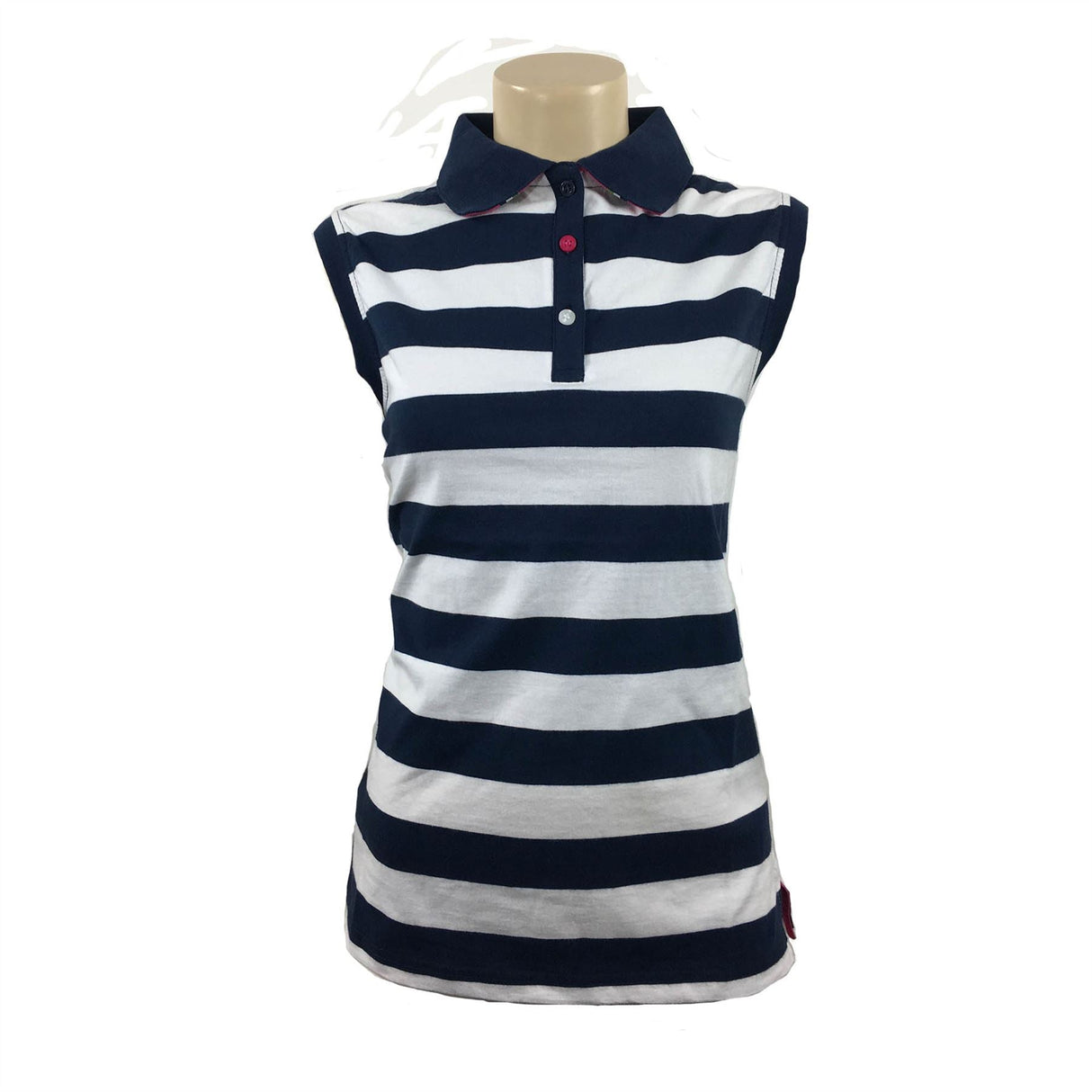 Hazy Blue Womens Sleeveless Polo Shirt - Minnie - Just £14.99! Shop now at Warwickshire Clothing.