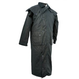 Hazy Blue Stockmans Long Full Length Waterproof Wax Jacket - Just $79.99! Shop now at Warwickshire Clothing. Free Dellivery.