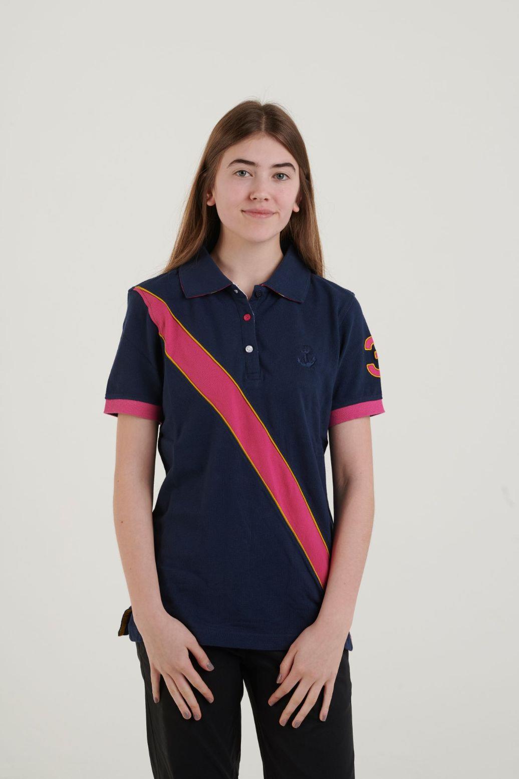 Hazy Blue Womens Short Sleeve Polo Shirt - Carly II - Just £14.99! Shop now at Warwickshire Clothing.