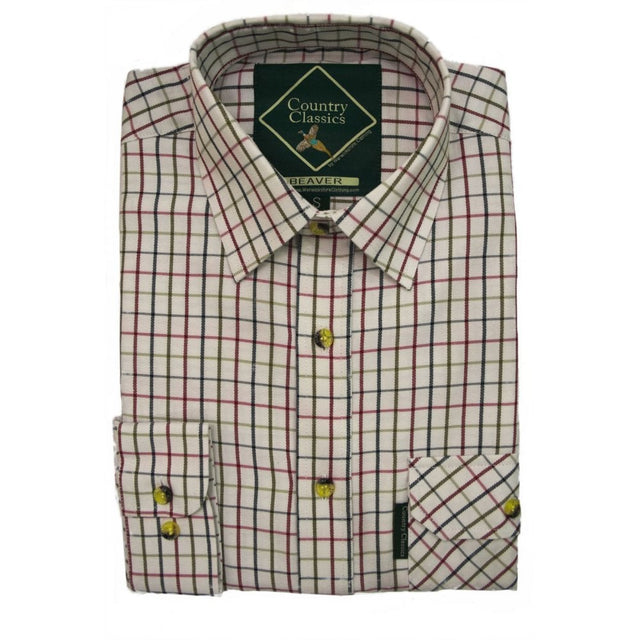 Country Classics Kids Long Sleeve Check Shirt - Beaver - Just £13.99! Shop now at Warwickshire Clothing.
