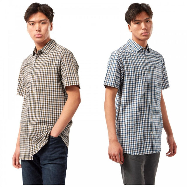 Craghoppers Mens Nour Check Shirt Short Sleeve - Just $16.90! Shop now at Warwickshire Clothing. Free Dellivery.