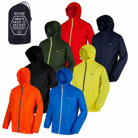 Regatta Mens Waterproof Pack It Jacket with Bag - Just £17.99! Shop now at Warwickshire Clothing.