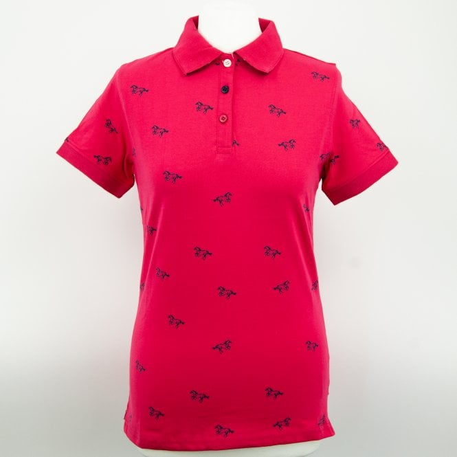 Hazy Blue Womens Cotton Short Sleeve Polo Shirt - Poppy II - Just £14.99! Shop now at Warwickshire Clothing.