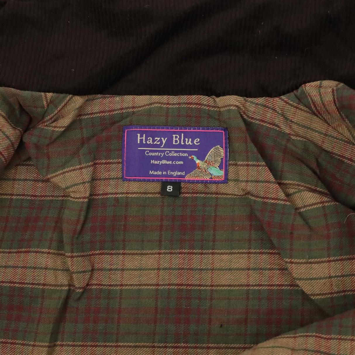 Hazy Blue Womens Belted Wax Waterproof Jacket Elveden Squire - Just £44.99! Shop now at Warwickshire Clothing.