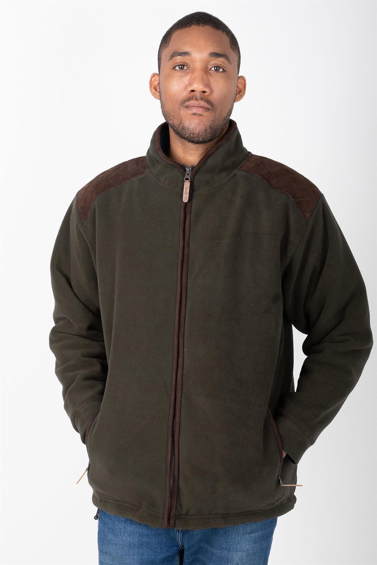 Hazy Blue Marlon Mens Padded Fleece Quilted Jacket - Just £34.99! Shop now at Warwickshire Clothing.