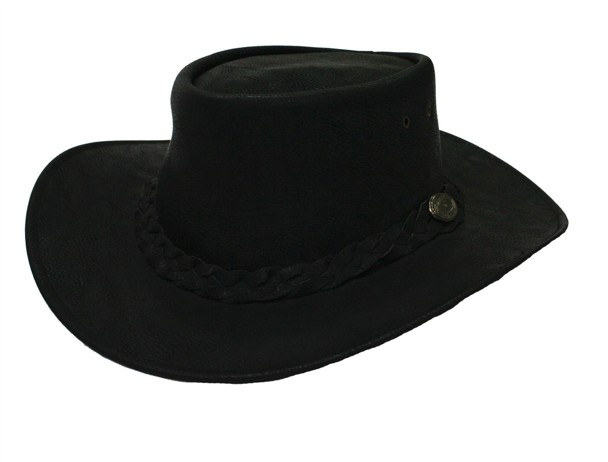 Hazy Blue Rex-leather Hat Brisbane Cowboy Authentic Australian - Just $14.99! Shop now at Warwickshire Clothing. Free Dellivery.