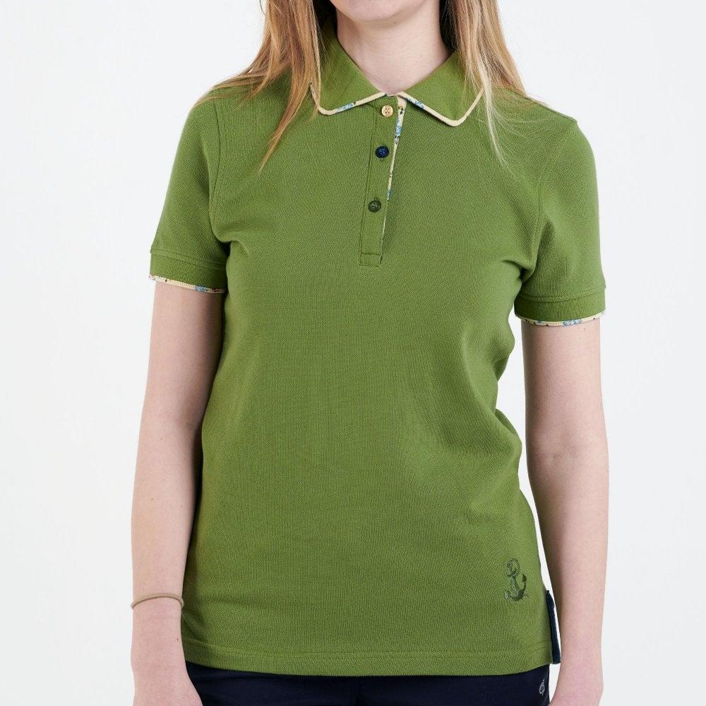 Hazy Blue Womens Short Sleeve Polo Shirt - Bella - Just £14.99! Shop now at Warwickshire Clothing.
