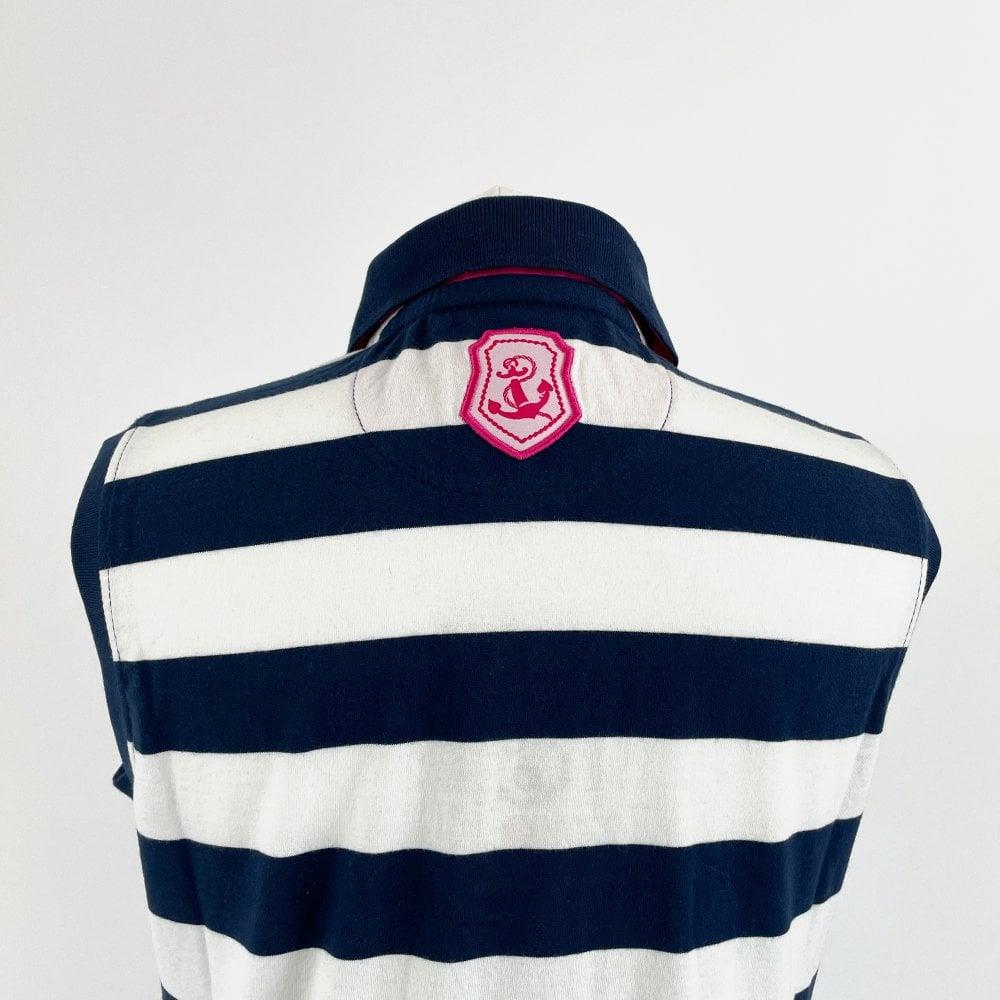 Hazy Blue Womens Sleeveless Polo Shirt - Minnie - Just £14.99! Shop now at Warwickshire Clothing.